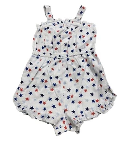 Toddler Girls' Star Tank Romper - Cat & Jack White 2T - Picture 1 of 2