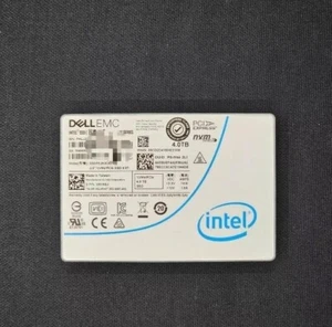 DELL EMC INTEL P4510 4TB PCIe NVMe 2.5" U.2 SSD 67W2T SSDPE2KX040T8 067W2T - Picture 1 of 2