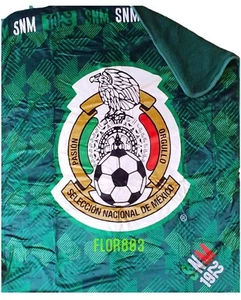 Mexico National Soccer Team Kids sherpa Lining Throw Blanket 50"x60" - Picture 1 of 3