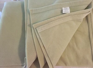 Original Vellux Sage Green Nylon Blanket Twin Size 66×90 - Picture 1 of 6
