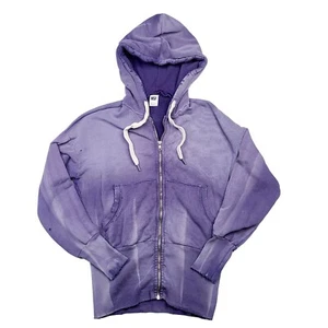 NSF Distressed Hoodie Sweatshirt XS Womens Purple Pullover Oversized Athleisure - Picture 1 of 19