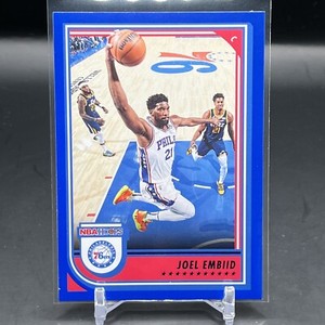 Joel Embiid 2022-23 NBA Hoops Base Blue Parallel SP #30 Philadelphia 76ers