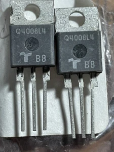 Lote de CINCO (5) TECCOR Q4008L4 TRIAC, 8 A, 400 V, paquete TO-220 - Imagen 1 de 2