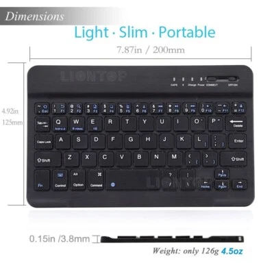 Keyboard Case For Apple iPad Mini 1 2 3 4 5 6 Cover Wireless Bluetooth Keyboard - Image 1 of 4