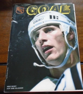 Goal Magazine Game Program 11 de octubre de 1986 Mike Bossy Cover (cubierta suelta) Foto 1 de 3