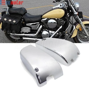 Chrome Battery Side Cover for Kawasaki Vulcan VN1500 Classic Nomad FI 1997-2008 - Picture 1 of 8