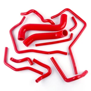 Red Silicone Radiator Hose For 00-07 SUBARU Impreza WRX GDA/GGA STi GDB/GGB EJ20 - Picture 1 of 14