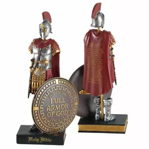 Dicksons Armor Of God Roman Soldier 9 x 5 Inch Red Resinstone Tabletop Figurine - Picture 1 of 1