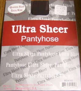 CHOOSE COLOR --ULTRA SHEER PANTYHOSE  ONE SIZE OR QUEEN SIZE NYLON - Picture 1 of 4