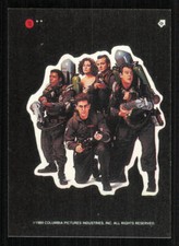 1989 Topps Ghostbusters II Stickers #10 Ghostbusters Team with Dana