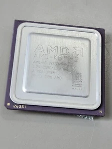 AMD K6-2/380AFR K6-2 380MHz Super Socket 7 Processor CPU, Rare, Vintage, Gold!! - Picture 1 of 3