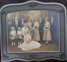 WEDDING Vintage 1900's LARGE WEDDING PHOTO