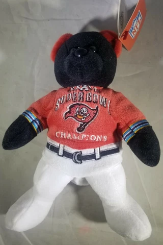 NFL Tampa Bay Buccaneers Super Blowl XXXVII (37) 2002 Plush Beanie Bag Bear Cover
