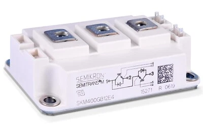 Semikron IGBT Half-Bridge 400A 1200V Trench Dual N-Channel Module SKM400GB12E4 - Image 1 of 4