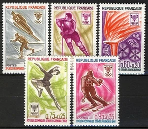 Frankreich 1968, Olympische Winterspiele, Grenoble (II) postfrisch Mi 1610-14 - Bild 1 von 1