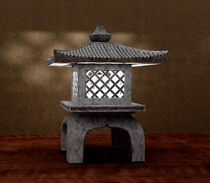 Indoor or Outdoor Japanese Garden Lantern Lamp - Picture 1 of 7