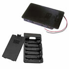 1PCS 6 x 1.5V AA Type Battery Storage Holder Case Box With Wire Cover Switch