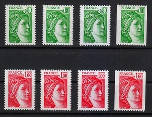France 1977-1978 Mi 2057-2058 Sabine  . ALL issues , complete SET ** - Picture 1 of 2