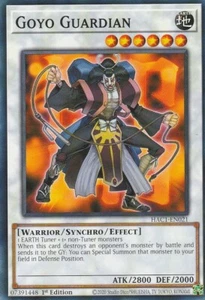 YUGIOH CARD 1 X GOYO GUARDIAN HAC1-EN021 1ST ED. (COMMUN) - Picture 1 of 1