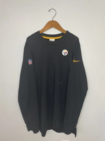 Nike NFL OnField Pittsburgh Steelers Dri-Fit Crew Neck Long Sleeve XL NWT Cover