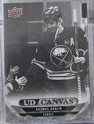 2024-25 Upper Deck UD Canvas Rasmus Dahlin #C-80 (Black and White) SP - Image 1 of 2