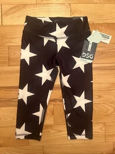 NEW~DSG Girls XS (6-7) STAR Printed Performance Mid Rise Tight Capris - Picture 1 of 7