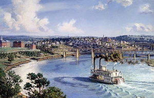 John Stobart Print - Knoxville: The City of Knoxville Arriving from Chattanooga - Picture 1 of 6