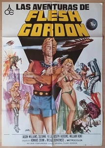Flesh Gordon ORIGINAL Spanish '77 POSTER Howard Ziehm Jano Sexy Porn Sci-Fi art - Bild 1 von 4