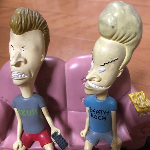 Beavis and Butt-Head ButtHead TV Talkers Figures Couch 1996 MTV Used Cover