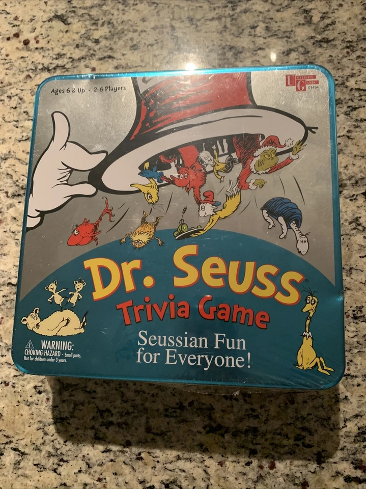 Dr. Seuss Trivia Game University Games 2000 Collectable Ages 6 and up