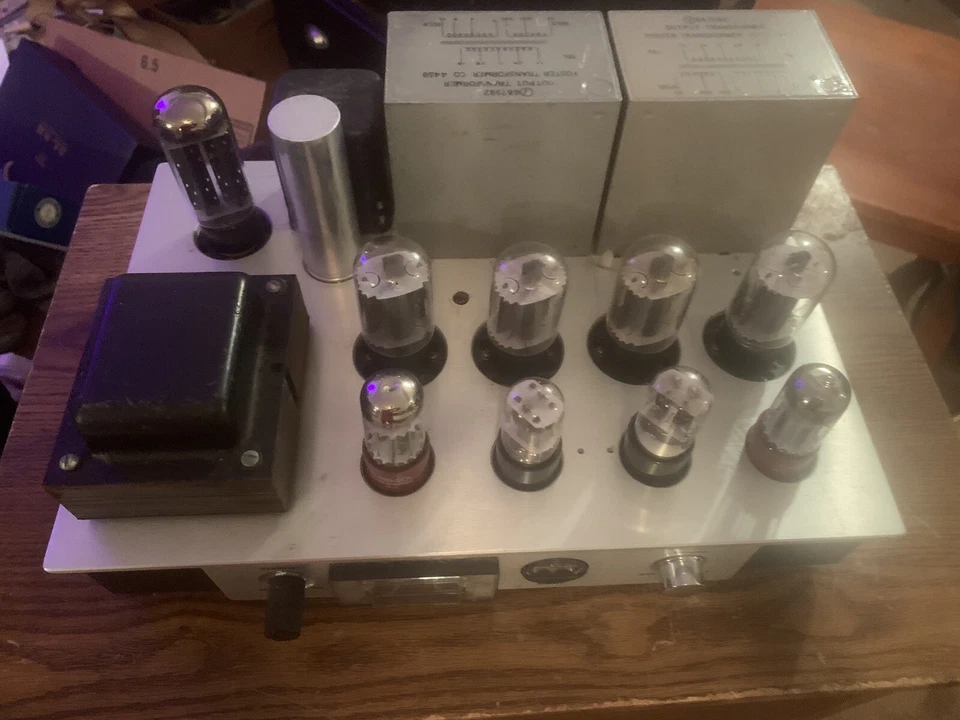 Amplificador de audio de tubo vintage Eico HF-20 6L6 G Hammond 290CX amplificador de potencia fija 14W Foto 1 de 1