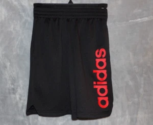 Boys Black Adidas Athletic Shorts Size Small 8 Basketball Sports - TR10 - Picture 1 of 3