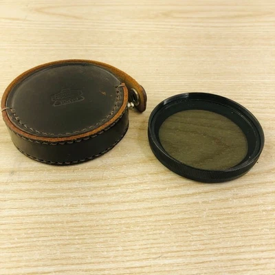 Vintage Nikon Nikkor 52mm Polar Filter Polarizer w/ Nikon Leather Case - Image 1 of 3