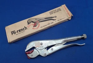 Vintage Pli-Rench * Whale Tool Locking Pliers Wrench Vise Pipe Wrench 10" Unused - Imagen 1 de 10
