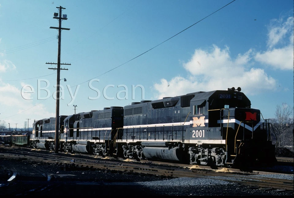 Diapositiva Original - MGA MRY Monongahela Rwy 2001 RAYA BLANCA Brownsville PA 1988 Foto 1 de 1