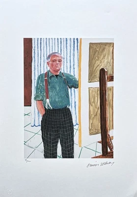 DAVID HOCKNEY - Autorretrato con xandas rojas - Firmado, 99/500, 35x50 cm Foto 1 de 4