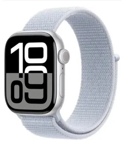 Apple Watch Series 10 42mm GPS Cell Silver w Blue Cloud Sl NEW SEALED A3001 - Zdjęcie 1 z 11
