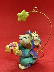Hallmark Keepsake Ornament 2001 Un Saggio Follower Saggio Uomini Topo 3" - Foto 1 di 4