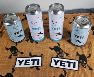 YETI Limited Edition Stash Cans Storage Cans 4 Cans Total! 2 Stickers - Picture 1 of 7