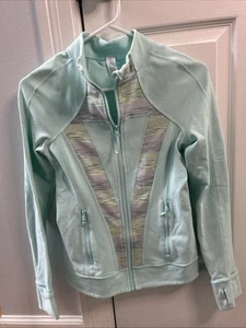 Ivviva Lululemon Jacket Youth Size 14 Perfect Your Practice Full Zip Blue - Picture 1 of 4