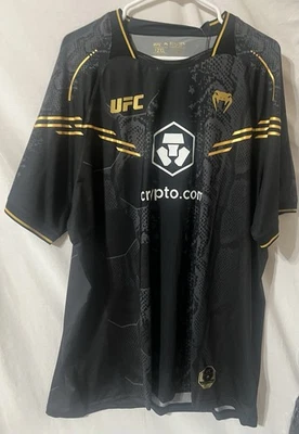 UFC Venum Men's 2XL Authentic Fight Night Adrenaline Dry Tech, Black / Gold - Image 1 of 3