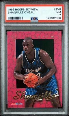 Shaquille O'Neal 1995 Aros Skyview #SV8 Orlando Magic - PSA 7 casi nuevo Foto 1 de 2