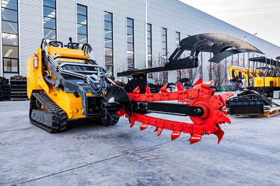 迷你滑移转向装载机风衣附件 6 英寸宽旋转装载机风衣 — 第 1/4 张图片