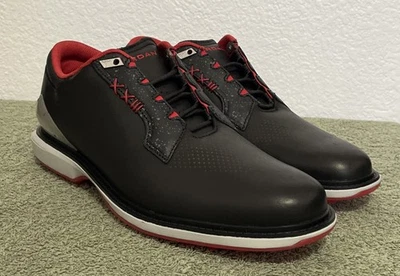 Zapatos de golf Jordan ADG 5 anchos 'negro rojo fuego' sin clavos FQ7874-001 para hombre talla 10,5 Foto 1 de 4