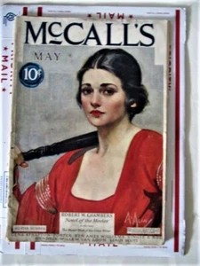 McCALL'S May 1923 Fair Condition Magazine - Neysa McMein Cover Art - Cool Ads - Imagen 1 de 3