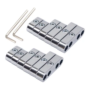 2Sets 7mm 8mm Chrome Spark Plug Wire Separators Looms for Mopar Ford Chevy - Picture 1 of 2