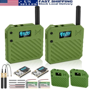 2Set ESP32 LoRa V3 Development Wifi Board + 915MHz Antenne + Akku + Meshtastic Case - Bild 1 von 10