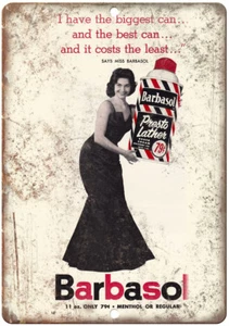 Barbasol Presto Lather Shave Crean Ad 12" x 9" Reproduction Metal Sign ZF158 - Picture 1 of 1
