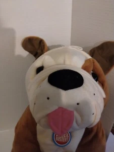 Dav &Buster's Realistic Bulldog Plush Sits 15" Stuffed Bulldog openbox New - Picture 1 of 8