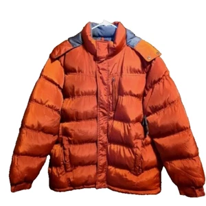 NWT NORDIC TRACK MENS PUFFER JACKET HOODED CINNAMON SPICE COLOR LARGE - Picture 1 of 5